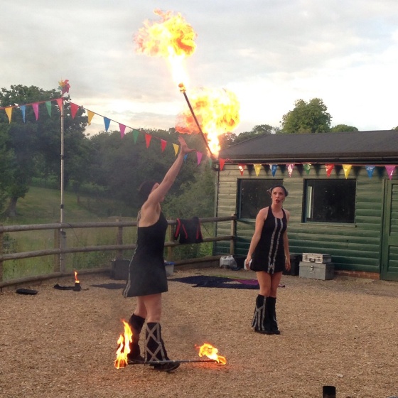 Fire performers