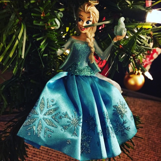 Elsa under the Christmas Tree